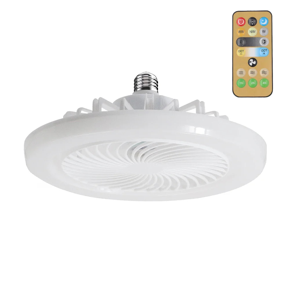 LED Ceiling Fan con Light y Remote Control